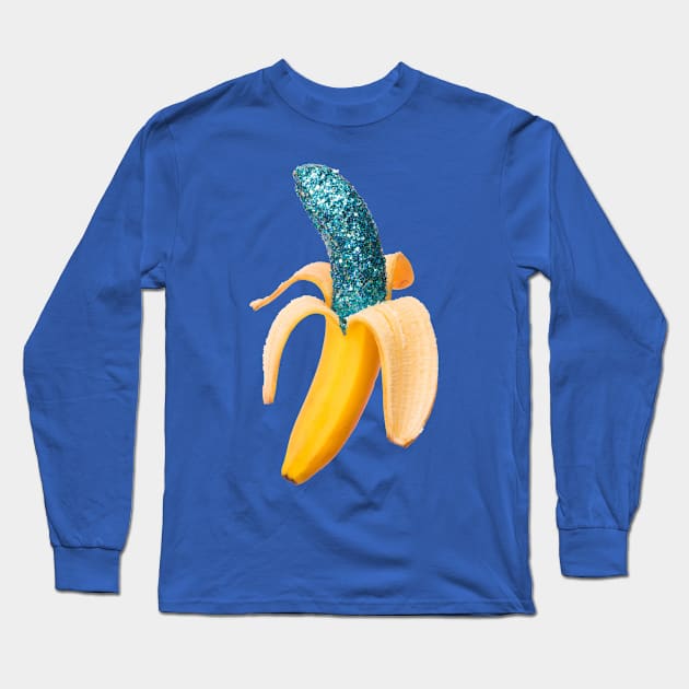 Glitter banana Long Sleeve T-Shirt by byb